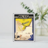 Poster Vintage voyage pour le Brésil Carte postale (Debout devant)