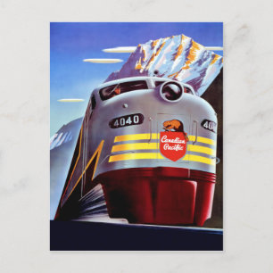 Poster Vintage voyage pour le Canada Carte postale