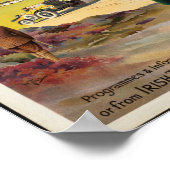 Poster Vintage voyage pour l'Irlande (Coin)