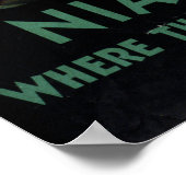 Poster Vintage voyage Pour Niagara Falls (Coin)