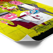 Poster Vintage voyage rétro Argentine (Coin)