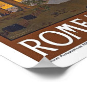 Poster Vintage voyage Rome Italie (Coin)