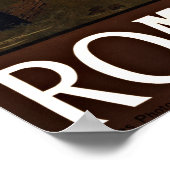 Poster Vintage voyage Rome Italie (Coin)