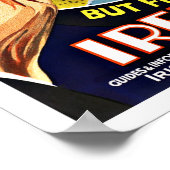 Poster Vintage voyage Round the Globe Voir Irlande (Coin)