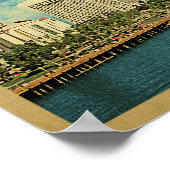 Poster Vintage voyage San Diego (Coin)