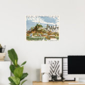 Poster Vintage voyage San Francisco Bay Ferry Boat (Bureau à domicile)