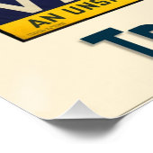 Poster Vintage voyage Suède (Coin)