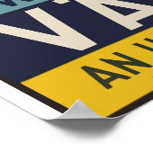 Poster Vintage voyage Suède (Coin)