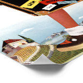 Poster Vintage voyage Suisse (Coin)