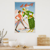 Poster Vintage voyage Suisse (Cuisine)