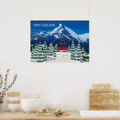 Poster Vintage voyage Suisse (Cuisine)