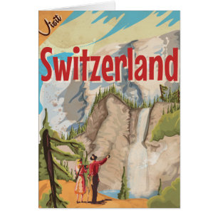 Poster Vintage voyage Suisse