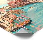 Poster Vintage voyage Venice Italie (Coin)