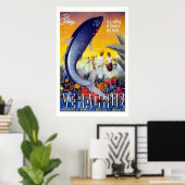 Poster Vintage voyage "Vera Cruz" (Bureau à domicile)