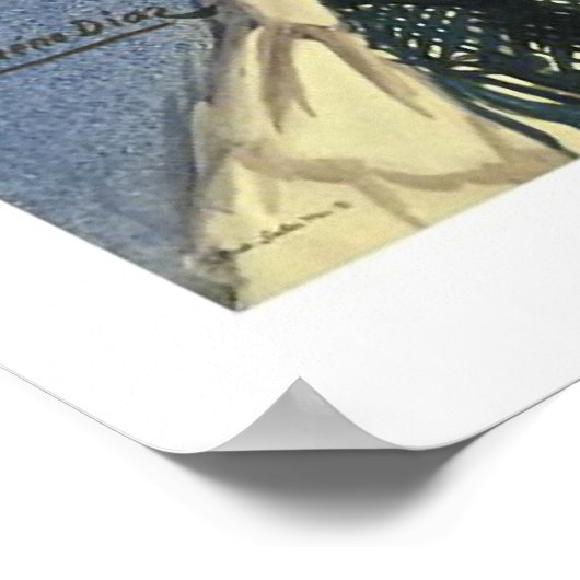 Poster Vintage voyage "Vera Cruz" (Coin)