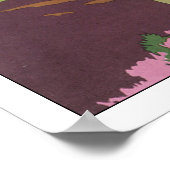 Poster Vintage voyage Yorkshire Moors Angleterre (Coin)