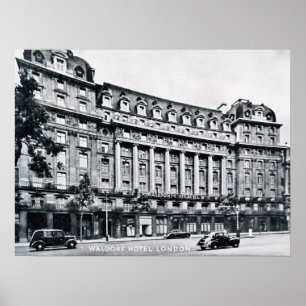 Poster Vintage Waldorf Hotel London