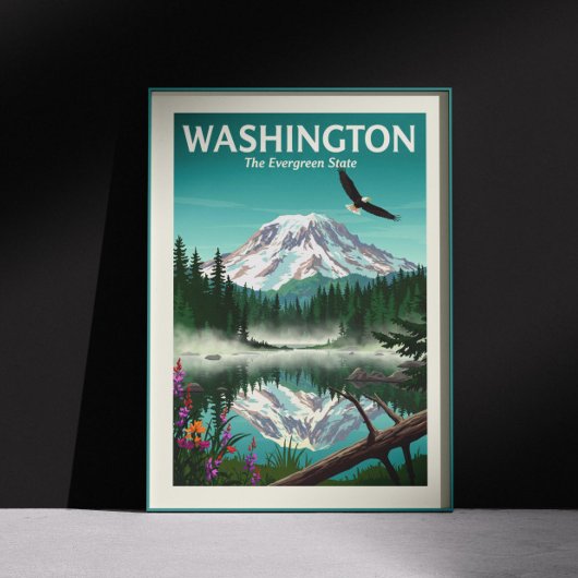 Poster Vintage Washington