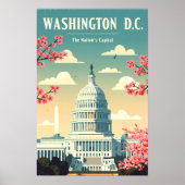Poster Vintage Washington D.C. (Devant)