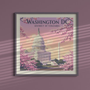 Poster Vintage Washington D.C.