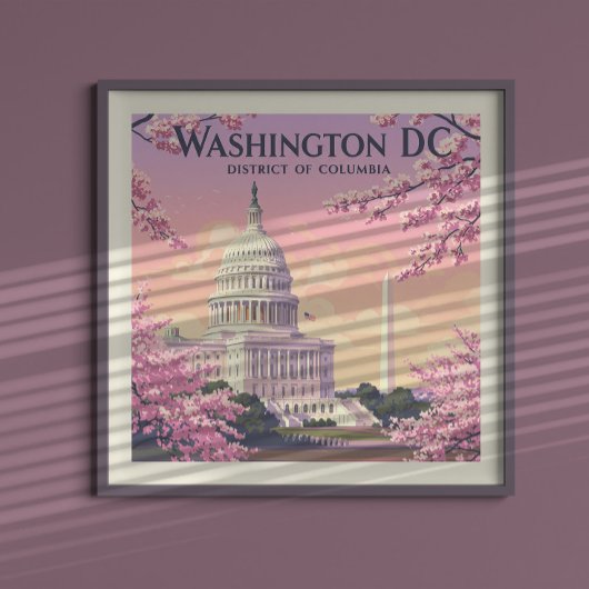 Poster Vintage Washington D.C.