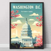 Poster Vintage Washington D.C.