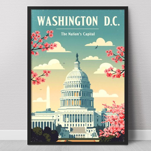 Poster Vintage Washington D.C.