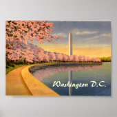 Poster vintage, Washington DC (Devant)