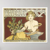 Poster vintage Waverly Cycles (Devant)