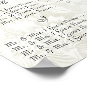 Poster Vintage Wedding Special Event Guest Seating Chart (Coin)