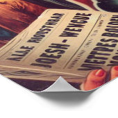 Poster Vintage Western Pulp Girl (Coin)