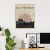 Poster Vintage Westworld (Bureau à domicile)