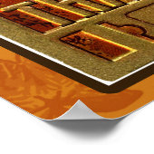 Poster Vintage White Thanksgiving Turquie (Coin)