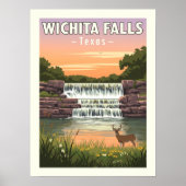 Poster Vintage Wichita Falls Texas (Devant)
