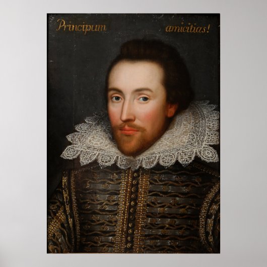 Poster Vintage William Shakespeare Portrait (Devant)