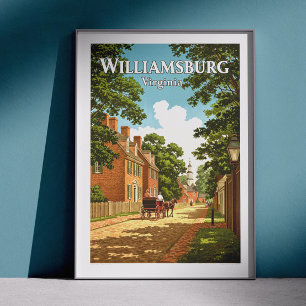 Poster Vintage Williamsburg Virginie