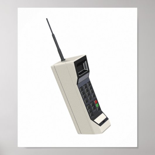 Poster Vintage Wireless Cellular Phone (Devant)