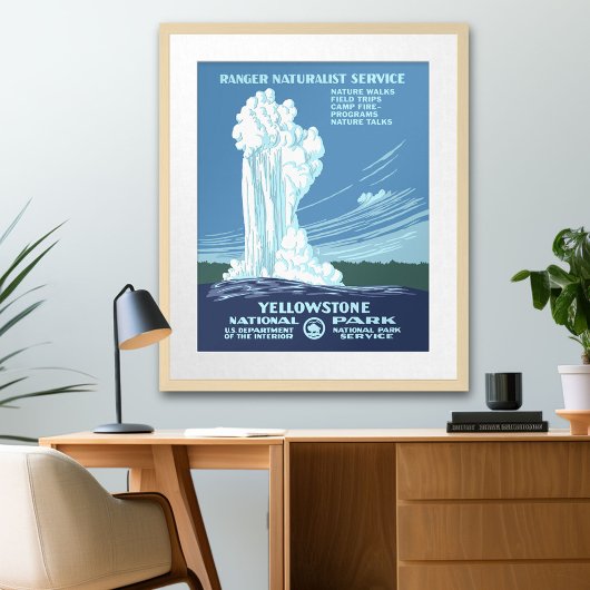 Poster Vintage Yellowstone WPA Travel