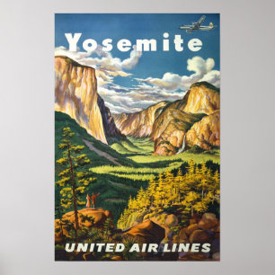 Poster vintage Yosemite
