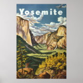 Poster vintage Yosmite (Devant)