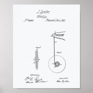 Poster Vintage Yoyo 1867 Livre blanc sur l'art des brevet