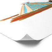 Poster Vintage Yucatan Mexique Voyage (Coin)