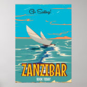 Poster vintage Zanzibar (Devant)