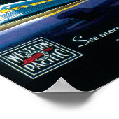 Poster vintage Zephyr du Pacifique Ouest (Coin)