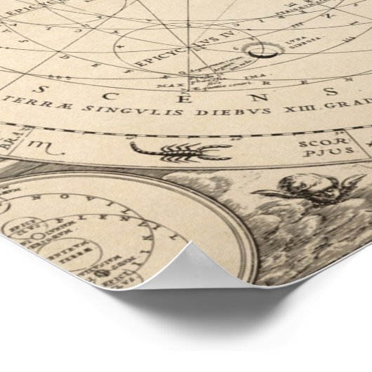 Poster vintage Zodiac Constellation (Coin)