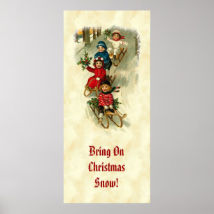 Poster Vintages enfants Dormant Snow Holly CH409