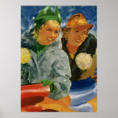 Poster Vintages meilleurs amis ! Élégantes et élégantes f (Devant)