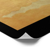 Poster Vintages troupeaux d'oiseaux de grue japonais (Coin)