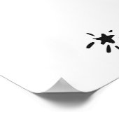 Poster Vintages yeux, motif des lèvres rouges. (Coin)