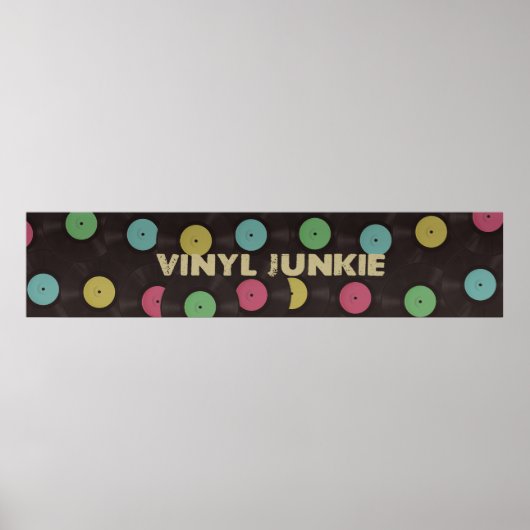 Poster Vinyl Junkie (Devant)